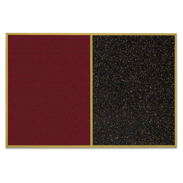 Sliding Door Indoor Enclosed Corkboard, 9